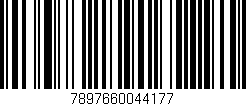 Código de barras (EAN, GTIN, SKU, ISBN): '7897660044177'