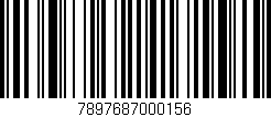 Código de barras (EAN, GTIN, SKU, ISBN): '7897687000156'