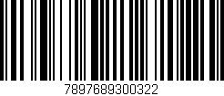 Código de barras (EAN, GTIN, SKU, ISBN): '7897689300322'