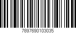 Código de barras (EAN, GTIN, SKU, ISBN): '7897690103035'