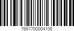 Código de barras (EAN, GTIN, SKU, ISBN): '7897700004109'