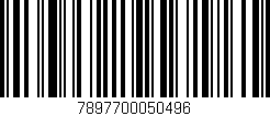 Código de barras (EAN, GTIN, SKU, ISBN): '7897700050496'