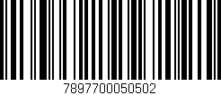 Código de barras (EAN, GTIN, SKU, ISBN): '7897700050502'