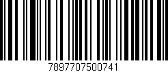 Código de barras (EAN, GTIN, SKU, ISBN): '7897707500741'