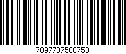 Código de barras (EAN, GTIN, SKU, ISBN): '7897707500758'