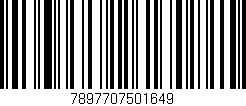 Código de barras (EAN, GTIN, SKU, ISBN): '7897707501649'