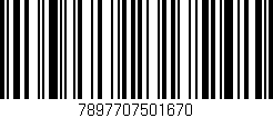 Código de barras (EAN, GTIN, SKU, ISBN): '7897707501670'