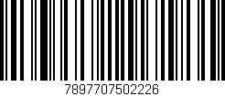 Código de barras (EAN, GTIN, SKU, ISBN): '7897707502226'