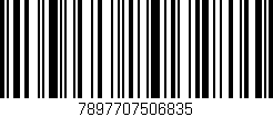 Código de barras (EAN, GTIN, SKU, ISBN): '7897707506835'