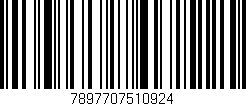 Código de barras (EAN, GTIN, SKU, ISBN): '7897707510924'