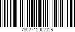 Código de barras (EAN, GTIN, SKU, ISBN): '7897712002025'