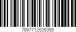 Código de barras (EAN, GTIN, SKU, ISBN): '7897712026359'