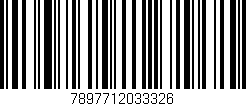 Código de barras (EAN, GTIN, SKU, ISBN): '7897712033326'