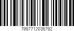 Código de barras (EAN, GTIN, SKU, ISBN): '7897712036792'