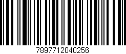 Código de barras (EAN, GTIN, SKU, ISBN): '7897712040256'