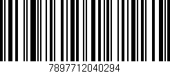 Código de barras (EAN, GTIN, SKU, ISBN): '7897712040294'
