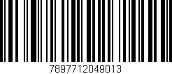 Código de barras (EAN, GTIN, SKU, ISBN): '7897712049013'