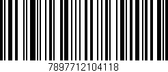 Código de barras (EAN, GTIN, SKU, ISBN): '7897712104118'