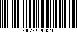 Código de barras (EAN, GTIN, SKU, ISBN): '7897727203318'