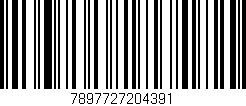 Código de barras (EAN, GTIN, SKU, ISBN): '7897727204391'