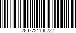 Código de barras (EAN, GTIN, SKU, ISBN): '7897731190222'