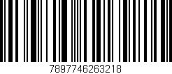 Código de barras (EAN, GTIN, SKU, ISBN): '7897746263218'