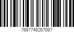 Código de barras (EAN, GTIN, SKU, ISBN): '7897746267087'