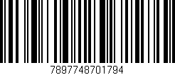 Código de barras (EAN, GTIN, SKU, ISBN): '7897748701794'