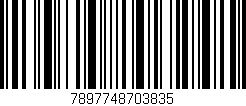 Código de barras (EAN, GTIN, SKU, ISBN): '7897748703835'