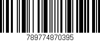 Código de barras (EAN, GTIN, SKU, ISBN): '789774870395'