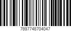 Código de barras (EAN, GTIN, SKU, ISBN): '7897748704047'