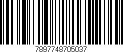 Código de barras (EAN, GTIN, SKU, ISBN): '7897748705037'