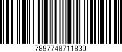 Código de barras (EAN, GTIN, SKU, ISBN): '7897748711830'