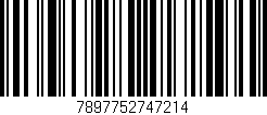 Código de barras (EAN, GTIN, SKU, ISBN): '7897752747214'