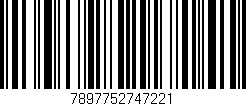 Código de barras (EAN, GTIN, SKU, ISBN): '7897752747221'