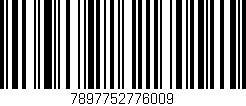 Código de barras (EAN, GTIN, SKU, ISBN): '7897752776009'