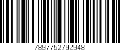 Código de barras (EAN, GTIN, SKU, ISBN): '7897752792948'