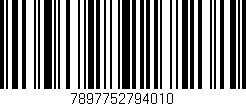 Código de barras (EAN, GTIN, SKU, ISBN): '7897752794010'