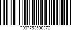 Código de barras (EAN, GTIN, SKU, ISBN): '7897753600372'