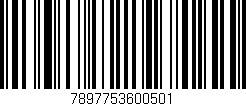 Código de barras (EAN, GTIN, SKU, ISBN): '7897753600501'