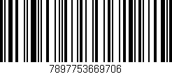 Código de barras (EAN, GTIN, SKU, ISBN): '7897753669706'