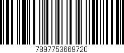 Código de barras (EAN, GTIN, SKU, ISBN): '7897753669720'