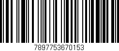 Código de barras (EAN, GTIN, SKU, ISBN): '7897753670153'