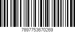 Código de barras (EAN, GTIN, SKU, ISBN): '7897753670269'