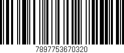 Código de barras (EAN, GTIN, SKU, ISBN): '7897753670320'