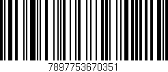 Código de barras (EAN, GTIN, SKU, ISBN): '7897753670351'