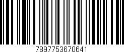 Código de barras (EAN, GTIN, SKU, ISBN): '7897753670641'