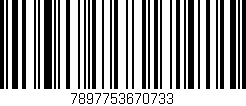 Código de barras (EAN, GTIN, SKU, ISBN): '7897753670733'
