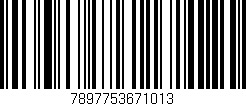 Código de barras (EAN, GTIN, SKU, ISBN): '7897753671013'