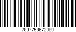 Código de barras (EAN, GTIN, SKU, ISBN): '7897753672089'